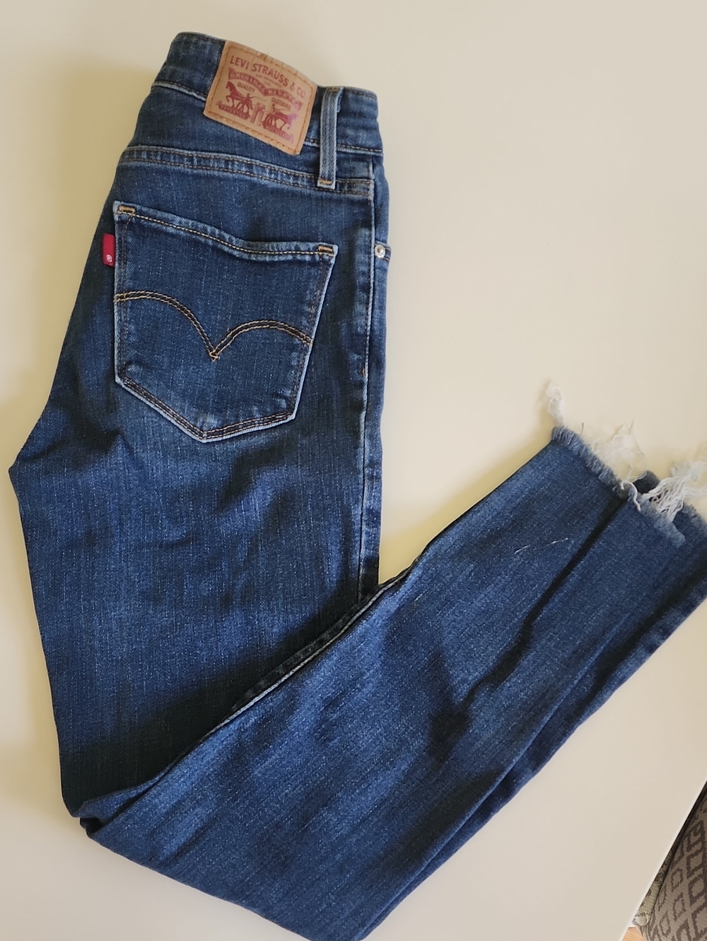 Women's Levi's Dark Blue Ankle Crop High Rise Skinny Jeans